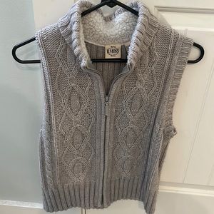 Gray sweater vest